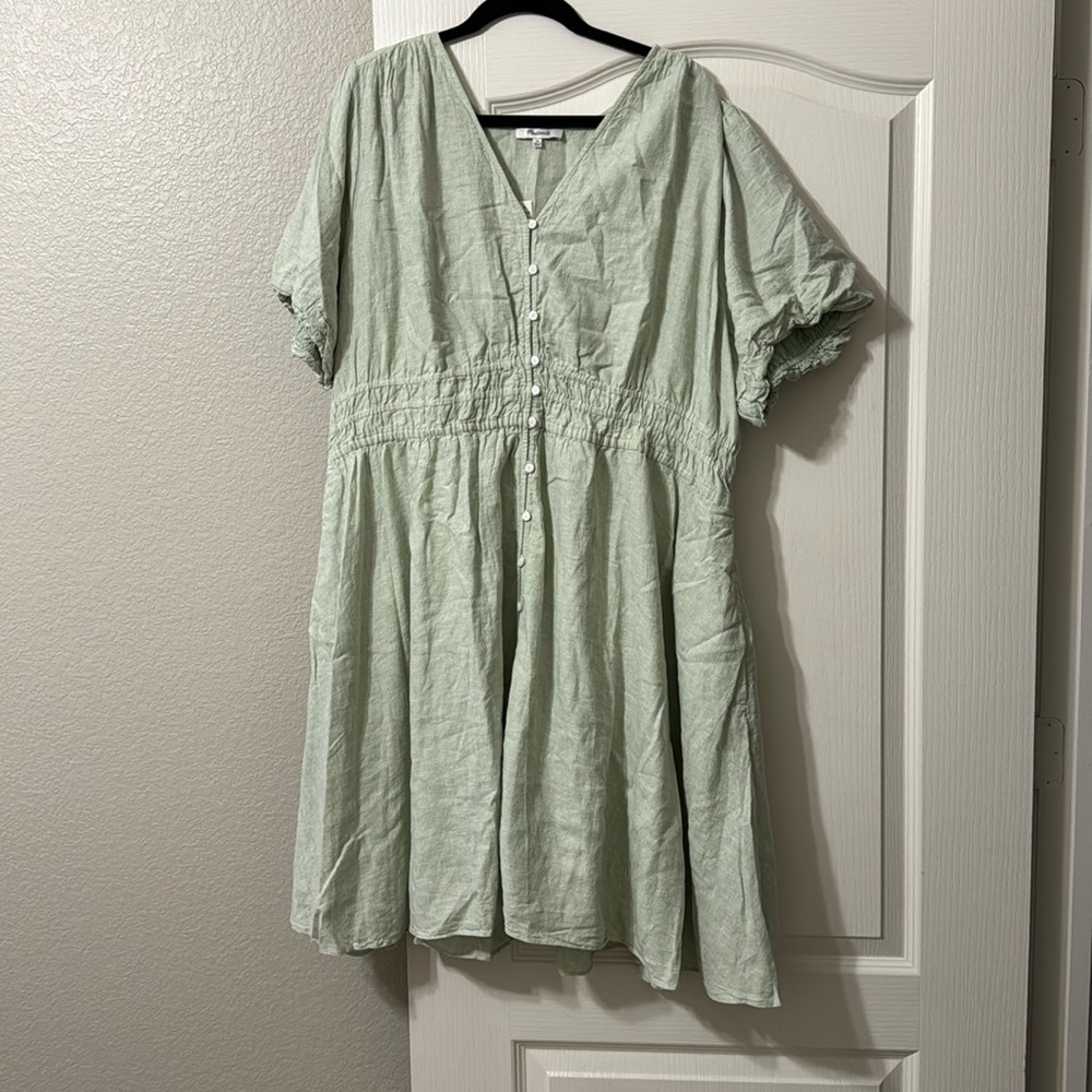 Madewell 3X NWT mint green dress